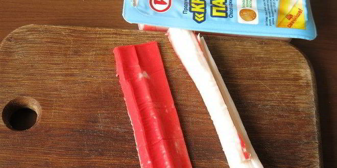 Рецепт роллов полосатики с крабовыми палочками