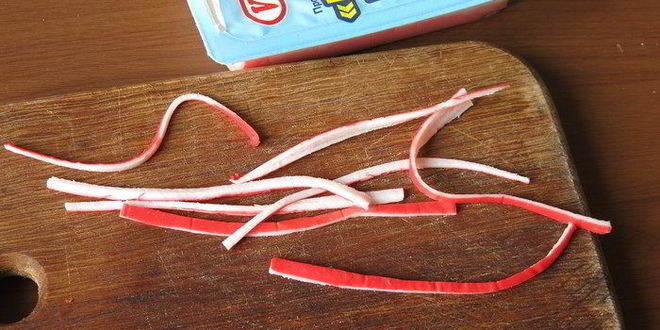 Рецепт роллов полосатики с крабовыми палочками