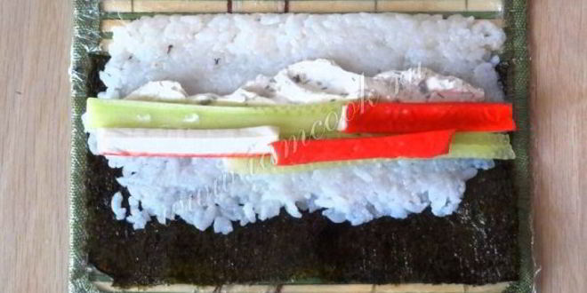 Рецепт роллов с крабовыми палочками