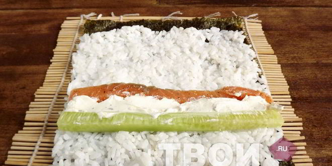 Рецепт роллов с семгой