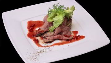 Рецепт Страусштекса со спринг-роллами