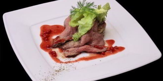 Рецепт Страусштекса со спринг-роллами