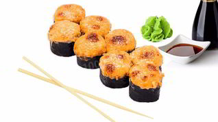 Рецепт Запеченных роллов с угрем