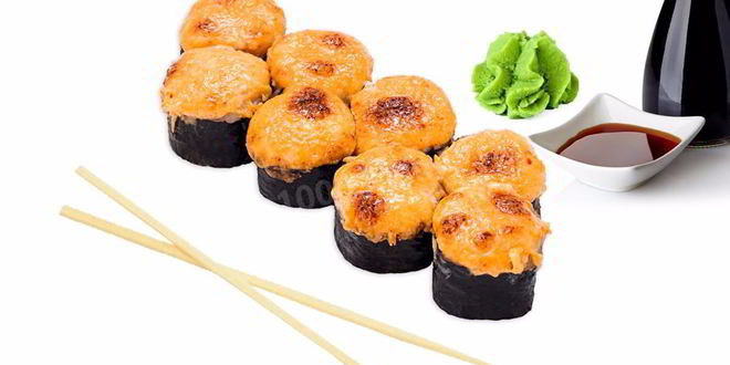 Рецепт Запеченных роллов с угрем