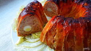 Рецепт Мясного рулета из свинины с яйцом