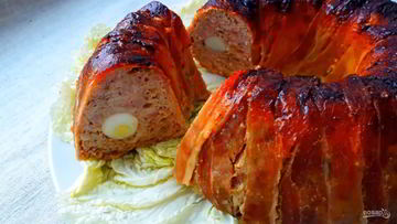 Рецепт Мясного рулета из свинины с яйцом