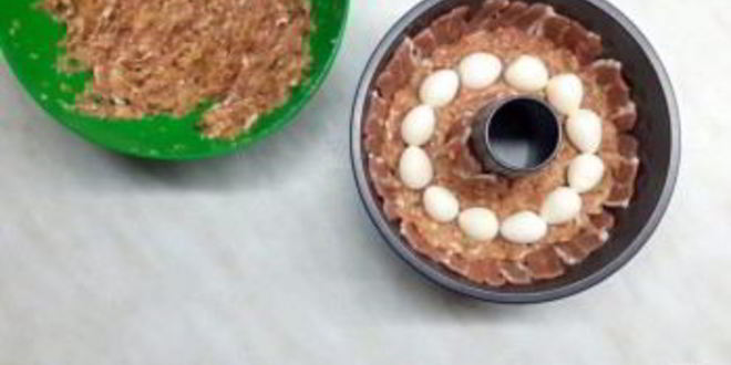 Рецепт мясного рулета из свинины с яйцом