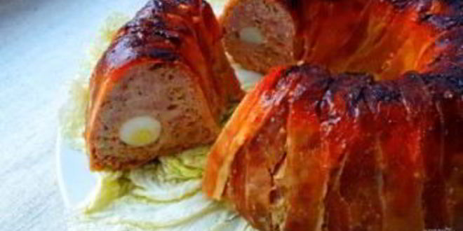 Рецепт мясного рулета из свинины с яйцом