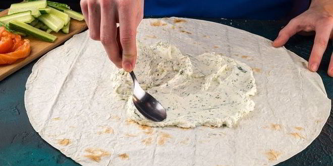 Рецепт рулета из лаваша новогодний