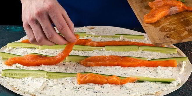 Рецепт рулета из лаваша новогодний