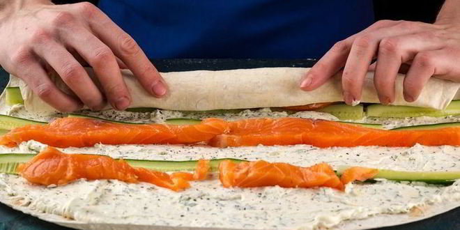 Рецепт рулета из лаваша новогодний