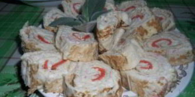 Рецепт рулета из лаваша с крабовым мясом