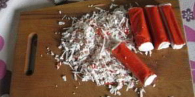 Рецепт рулета из лаваша с крабовыми палочками