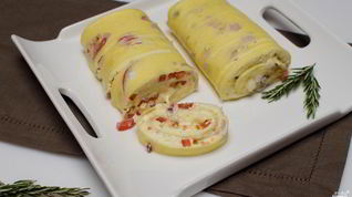 Рецепт Рулета из омлета с сыром