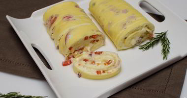 Рецепт Рулета из омлета с сыром