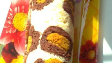 Рецепт Рулета леопард