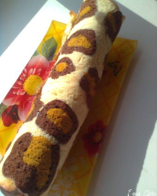 Рецепт рулета леопард