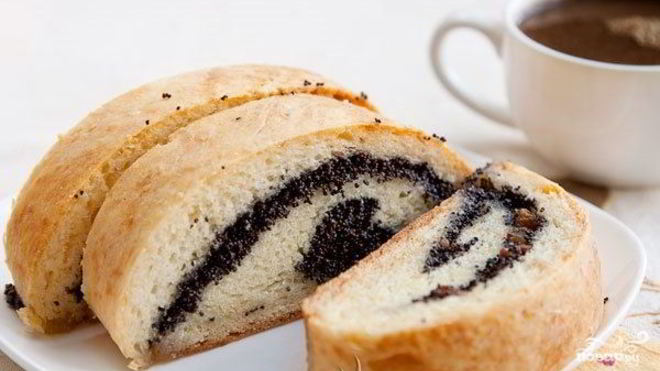 Рецепт рулета с маком без дрожжей