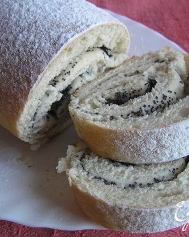 Рецепт рулета с маком на закваске