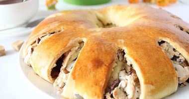 Рецепт Рулета с орехами из дрожжевого теста