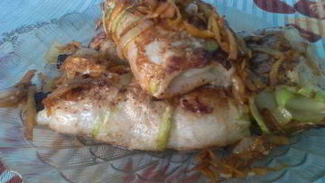 Рецепт Рулетиков из кабачка