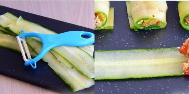 Рецепт рулетиков из огурцов