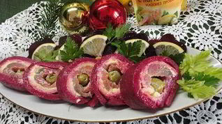 Рецепт Свекольного рулета с горбушей