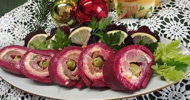 Рецепт Свекольного рулета с горбушей