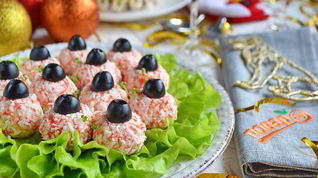 Рецепт Салата-закуски Елочные шарики