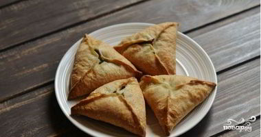 Рецепт Самсы из слоеного дрожжевого теста