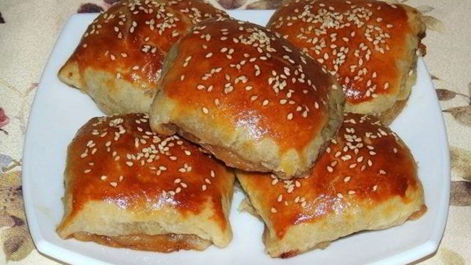 Рецепт самсы из слоеного теста с фаршем