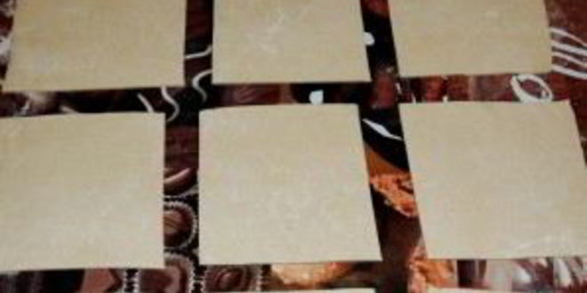 Рецепт самсы из слоеного теста с фаршем