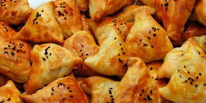 Рецепт Самсы из слоеного теста с мясом
