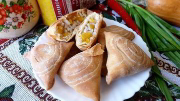 Рецепт Самсы с тыквой и рисом