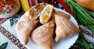 Рецепт Самсы с тыквой и рисом