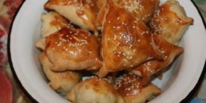 Рецепт самсы с тыквой из слоеного теста