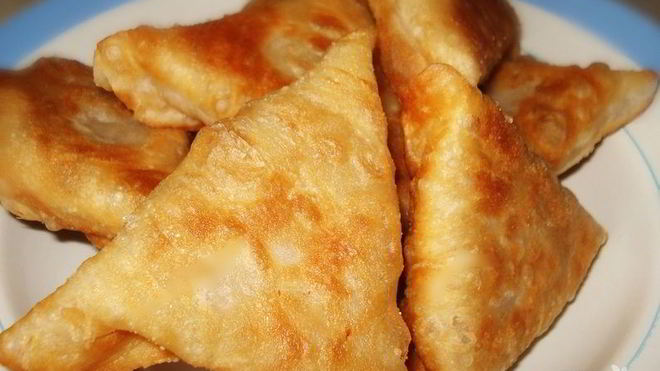 Рецепт слоеной самсы с фаршем