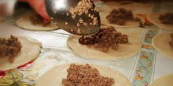 Рецепт слоеной самсы с фаршем