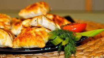 Рецепт Слоеной самсы с курицей