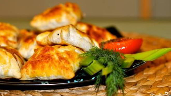 Рецепт слоеной самсы с курицей