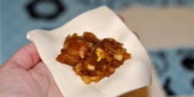 Рецепт слоеной самсы с курицей