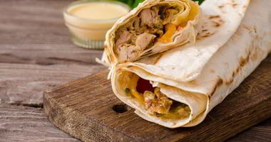 Рецепт Домашней шаурмы с курицей карри