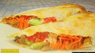 Рецепт Домашней шаурмы в лаваше