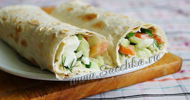 Рецепт Домашней шавермы