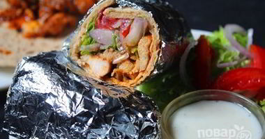 Рецепт Шаурмы по-домашнему с курицей
