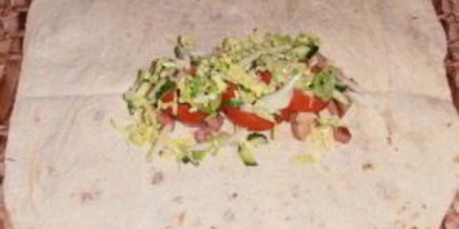 Рецепт шаурмы с колбасой