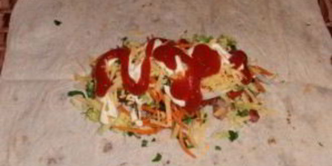 Рецепт шаурмы с колбасой