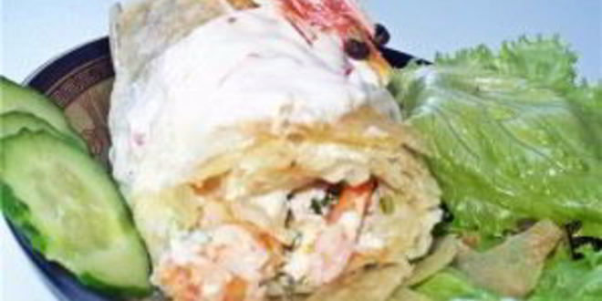 Рецепт шаурмы с креветками