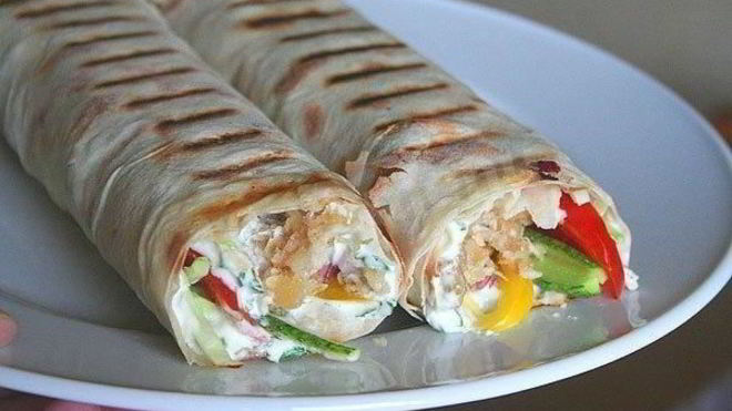Рецепт шаурмы с курицей в лаваше