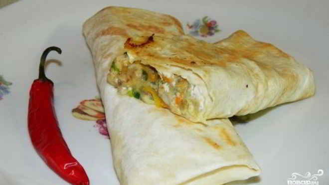 Рецепт шаурмы с рыбой